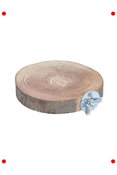 NETWORK ART Natural Wooden Bird Perch Round Model Log Perch