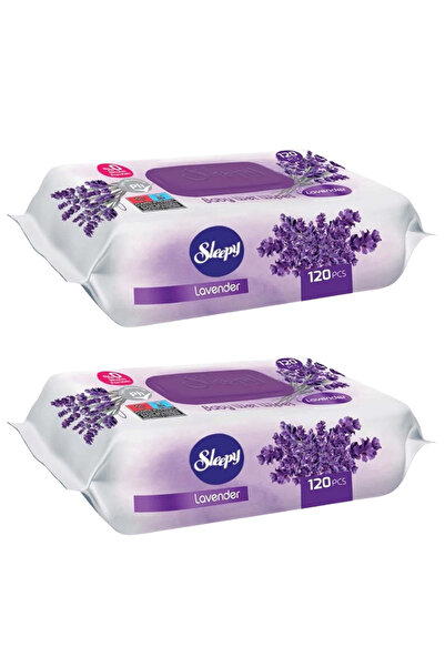 Sleepy Set 2x Wet Napkins, Lavender, 240 pcs, watertight lid