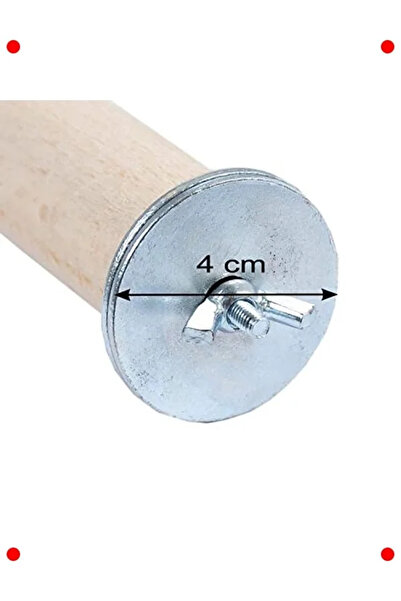 NETWORK ART Wooden Parrot Perch - 20cm Length, 3cm Diameter