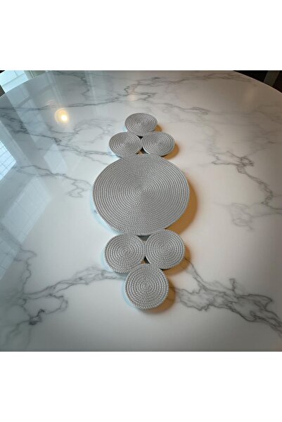 myistasyon "tarzınızı evinize yansıtın" Jute, Wicker, Decorative Tablecloth, Runner, American Service, Coffee Table Cover 85X37