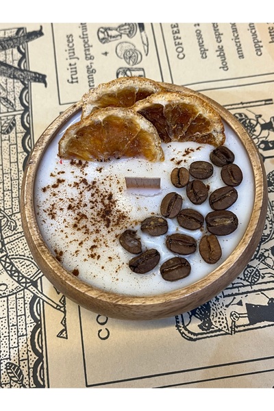 Atelias Bambu Kasede El Yapımı Dekoratif Kokulu Mum