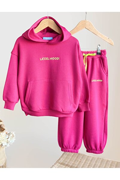Pinkitokids Laciel Mood Hooded Set Fuchsia