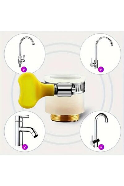 BGA mutfak musluk ucu kelepçeli çeşme ucu dönüştürücü başlığı Evrensel Musluk Adaptörü 15-24mm