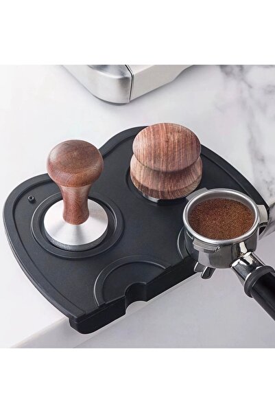 Vivien Home 58mm Aşınmaya Dayanıklı Kahve Tamper Matı, Kaymaz Silikon Kahve Tamper Tutucu