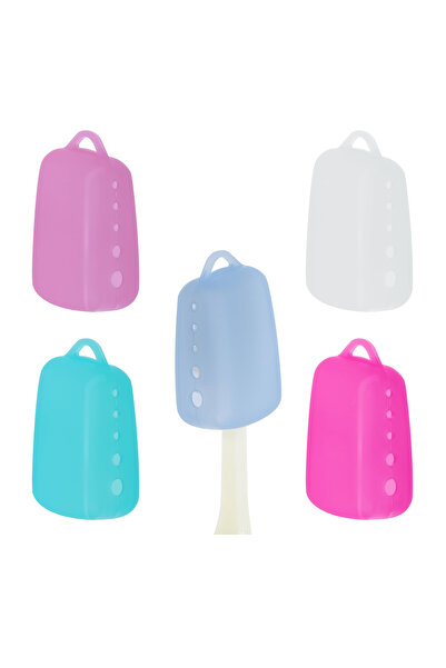 Blythornix أغطية فرشاة الأسنان المصنوعة من السيليكون للسفر، حامل واقي لفرشاة ...