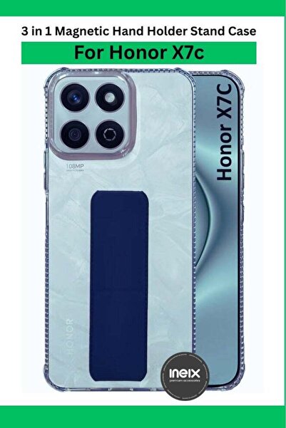 ineix حامل معصم مغناطيسي 3 في 1 - Honor X7c، قبضة إصبع ناعمة، جراب حامل TPU، ...