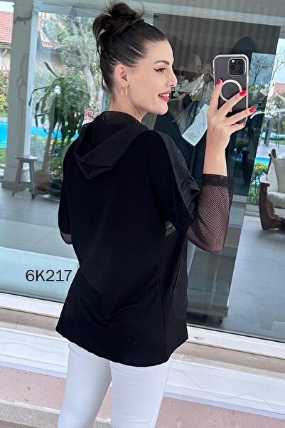 İnce Topuk Bow Detailed Mesh Modal Cardigan 6K217