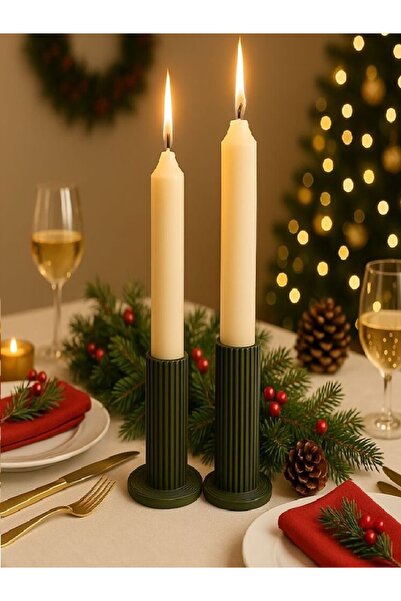 DigiArtisan3D 2'li İskandinav Şamdan (Mum dahil değildir.)