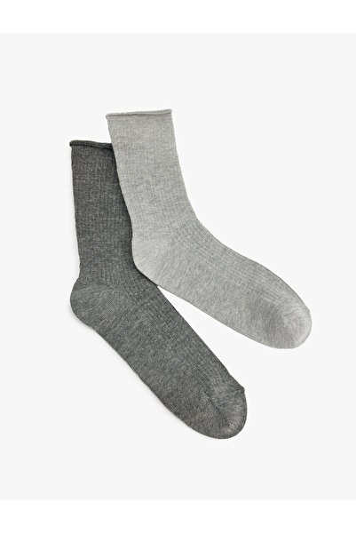 Koton 2'li Basic Çok Renkli Soket Çorap Seti