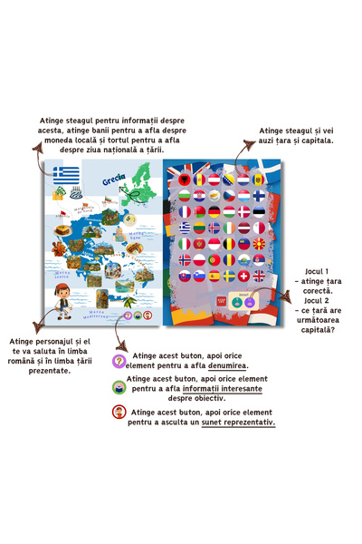 minibooks 7 Cărți cu sunete de a treia generație + Pix interactiv