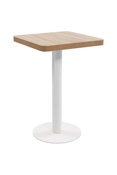 vidaxl Bistro Table Light Brown 50x50 cm MDF