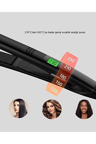 shopwave Titanium Coated Hair Straightener – Moisture Protection Sensor