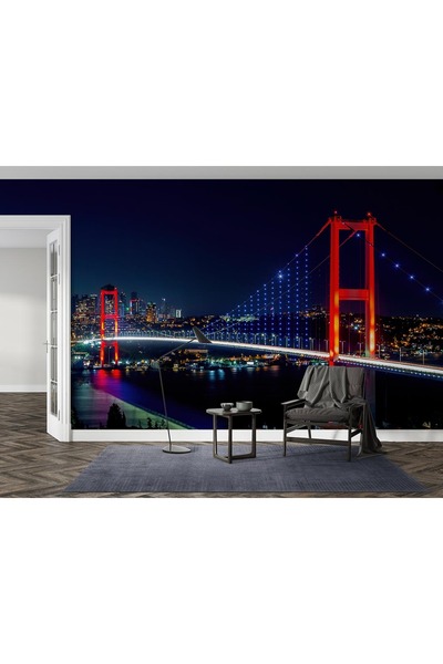 Home Gece ve İstanbul Boğazı poster duvar kağıdı