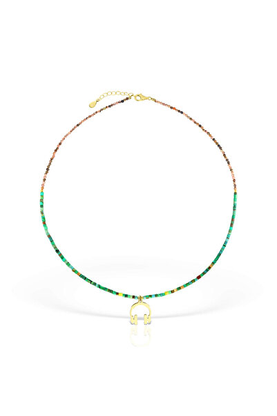 Ioana Preda Good Vibes gold-plated silver necklace with stones
