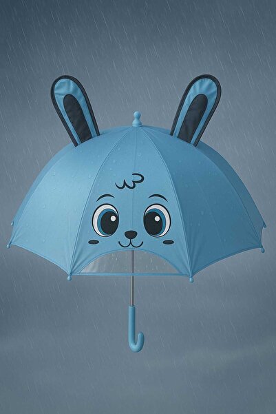 Bymiel Sevimli Kahraman 3 Boyutlu Çocuk Şemsiyesi (Çift Katman)