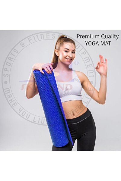 SKY LAND Non-Slip Yoga Mat EM-9306-B 3mm PVC for Yoga, Pilates & Fitness Training Blue