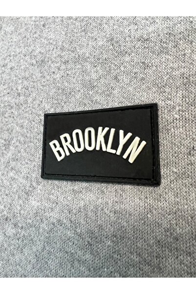 DE PLEIN Brooklyn Yüksek Bel Gri Kadın Jogger Eşofman Altı
