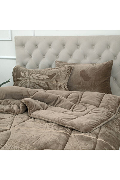 sadir Linda Luxury Velvet Winter Duvet Set, Single and a Half, 4 Pieces