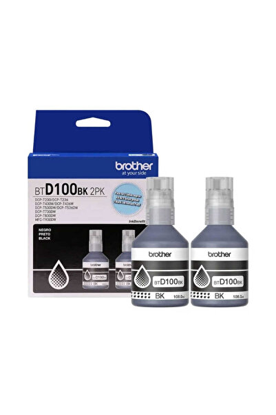 Brother BTD100Siyah Orijinal Mürekkep İkili Paket