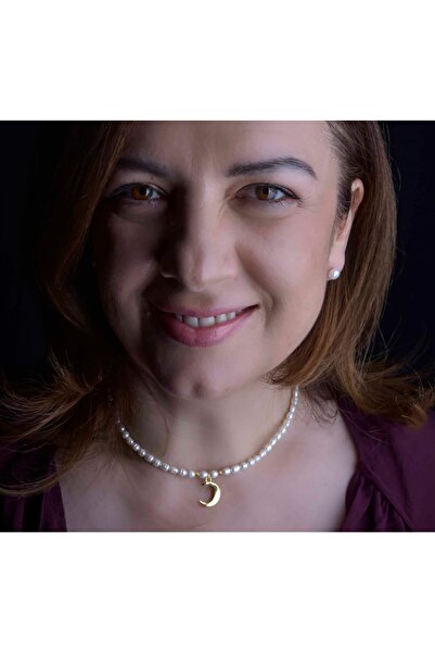 Ioana Preda Luna cultured pearl necklace in 925 silver