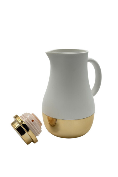 B&D Vaccum Flask 1.0L , White & Golden