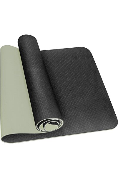 SKY LAND Non-Slip Yoga Mat EM-9304-H 6mm Eco TPE for Yoga, Pilates, HIIT & Home Workouts Black