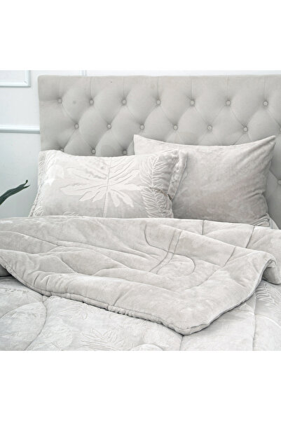 sadir Linda Luxury Velvet Winter Duvet Set, Single and a Half, 4 Pieces