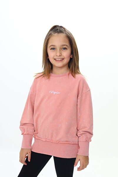 Toontoy سويت شيرت ميركان كيدز ريلاكس فيت برقبة دائرية وتطريز على الكتفين مطبو...