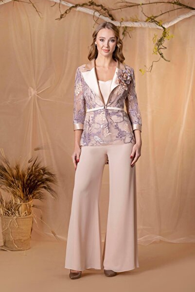 MAXXE 5900CRS SATEN KREP PANTOLONLU 3'LÜ TAKIM