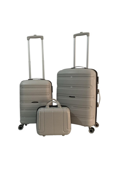 Atlas Alfa ☆ ☆ ☆ ☆ ☆   5 Star Flexible Rubber Shatterproof Medium Size + Cabin Size Suitcase + Toiletry Bag
