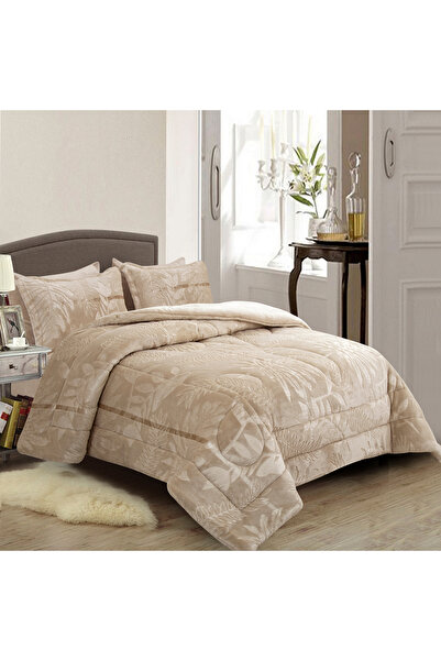 sadir Roma Velvet Winter Double Bedspread Set - 6 Pieces