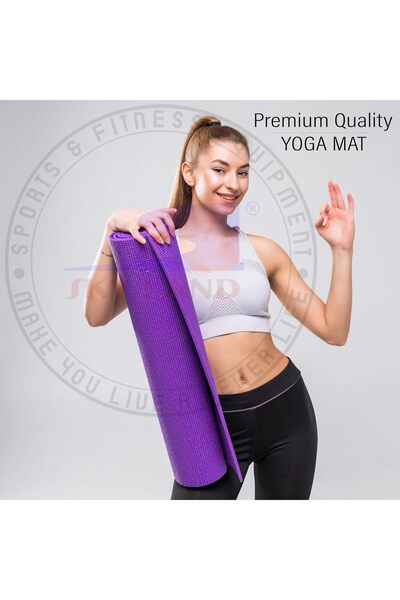SKY LAND Yoga Mat EM-9306-P Non-Slip 3mm PVC for Yoga, Pilates, Gym & Home Workouts Purple