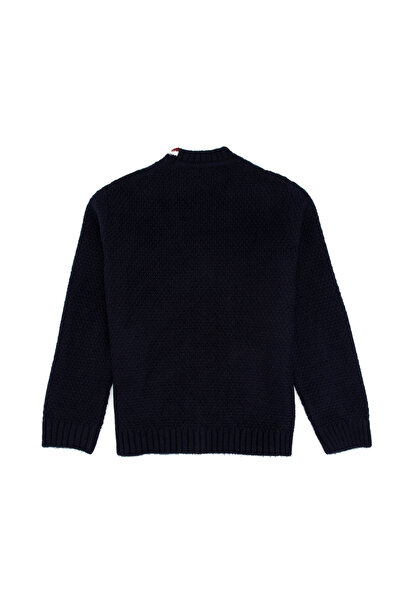 U.S. Polo Assn. Boy's Navy Blue Buttoned Knitwear Cardigan 50311118-Vr033