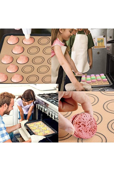 X SPRING kitchen-rug Premium 2-Piece Silicone Baking Mat Set - for Oven, Microwave, Steamer