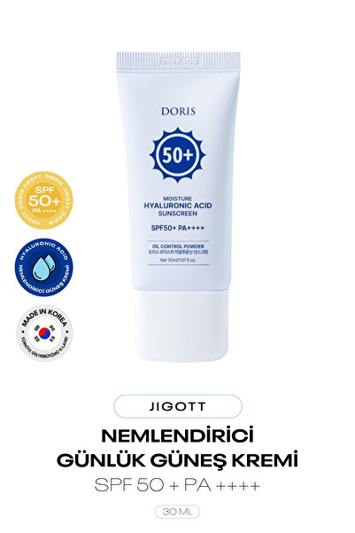 Jigott Hyalüronik Asit İçeren Nemlendirici Güneş Kremi Doris Moisture Sunscreen SPF 50