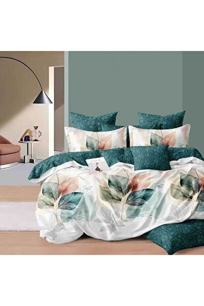Pucioasa Fine Cotton Linen, Sulphur, Double Bed, 2 Persons, 6 Pieces