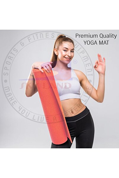 SKY LAND Non-Slip Yoga Mat EM-9306-R 3mm PVC for Yoga, Pilates, HIIT & Home Workouts Rose Red