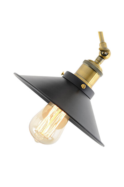 AB Luxury Concept Vintage Industrial Iron Wall Lamp, E27, 180° Adjustable Rotation, Indoor, 20x10cm