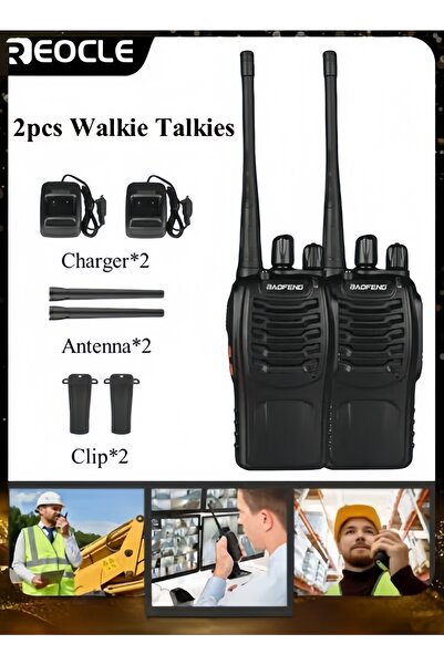 REOCLE 2 قطعة من أجهزة الاتصال اللاسلكية القابلة لإعادة الشحن بدون استخدام ال...