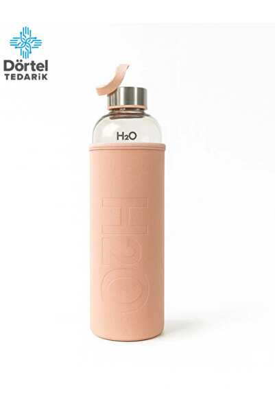 Tohana H2O Leather Covered Glass Flask 1000 ml