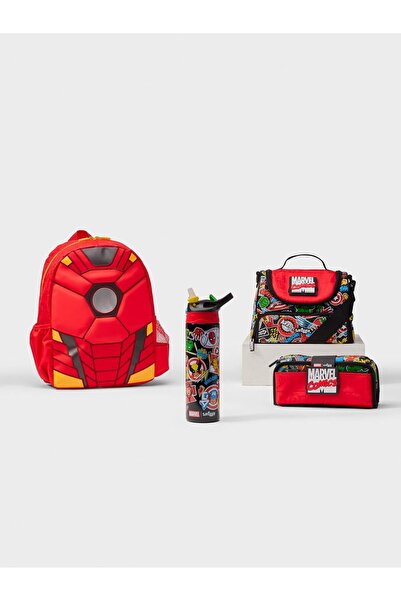 SMIGGLE Marvel Iron Man Junior Hooded 4-Piece Backpack Set