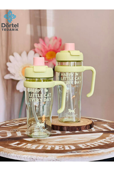 Tohana H2O Tritan Water Bottle with Handle and Straw 1250 ml