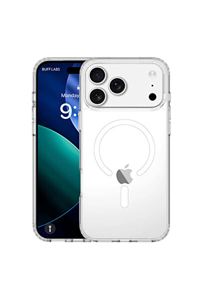 Buff iPhone 17 Pro Max Şeffaf Kılıf - MagSafe Air Hybrid Serisi