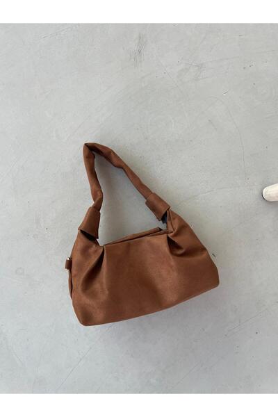 Senza Vedere Elise Süet Zincir Askılı Çapraz Çanta