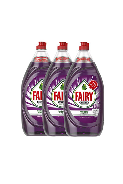 Fairy Detergent de vase Extra Plus de liliac, 3 buc x 1350 ml