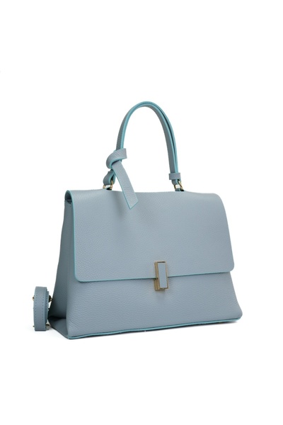 Posete Fagaras Poseta Piele Deanna - Bleu, 3 Compartimente, 3 Buzunare, Baret...