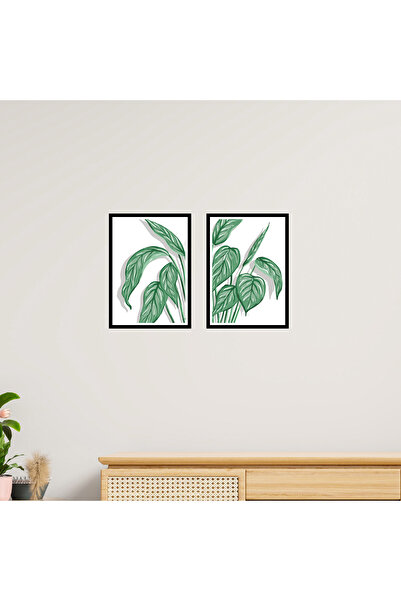 HippoDeco Σετ ζωγραφικής φυτών 2 τεμαχίων A5 MDF – Σχέδιο διαχωρισμένων φυτών...