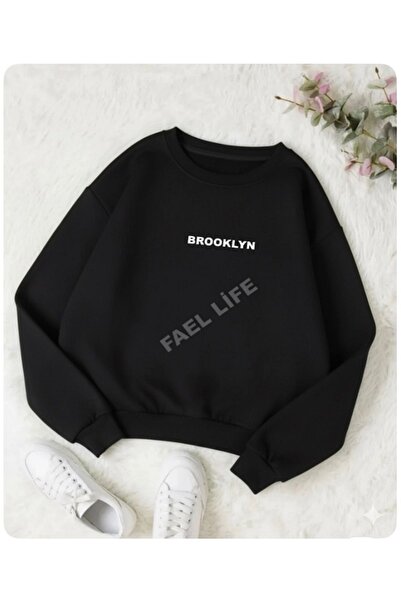 FAEL LİFE تي شيرت يونيسكس بياقة دائرية مطبوع عليه بروكلين للرجال/النساء