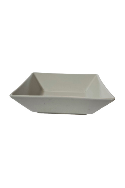 Cesiro Square deep plate, 17 x 3 cm, Cream matte