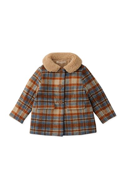Gingersnaps Girls' Fur-Collar Jacket with Side Pockets